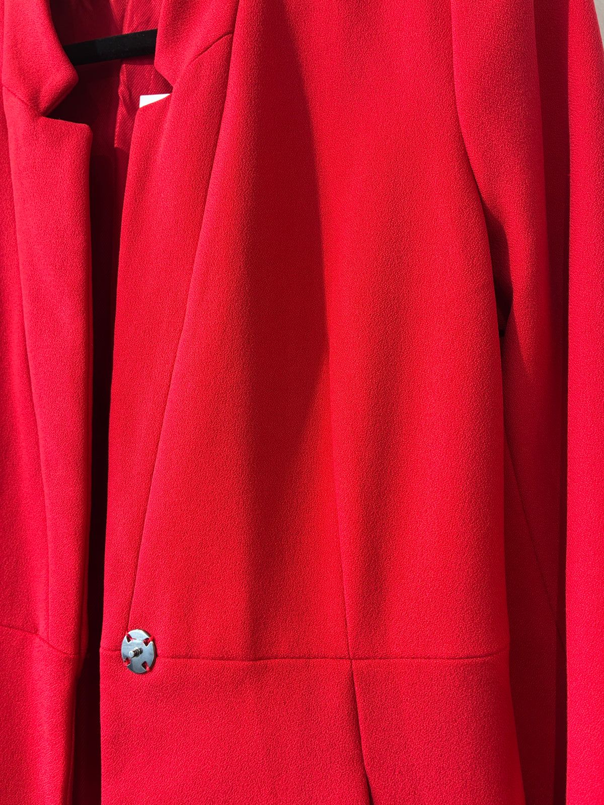 Zara - Red longline blazer - Size M