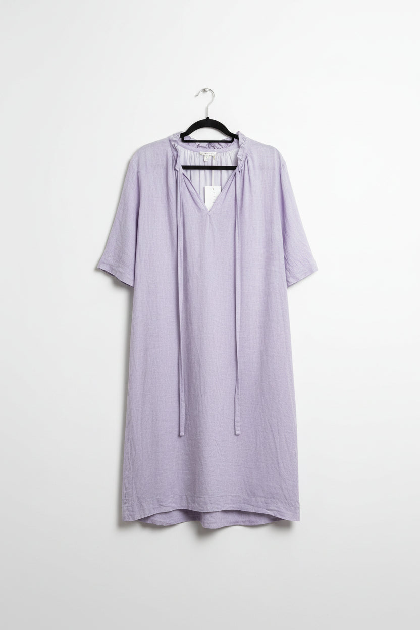 Juliette Hogan - Lilac Daisy linen dress - Size 12