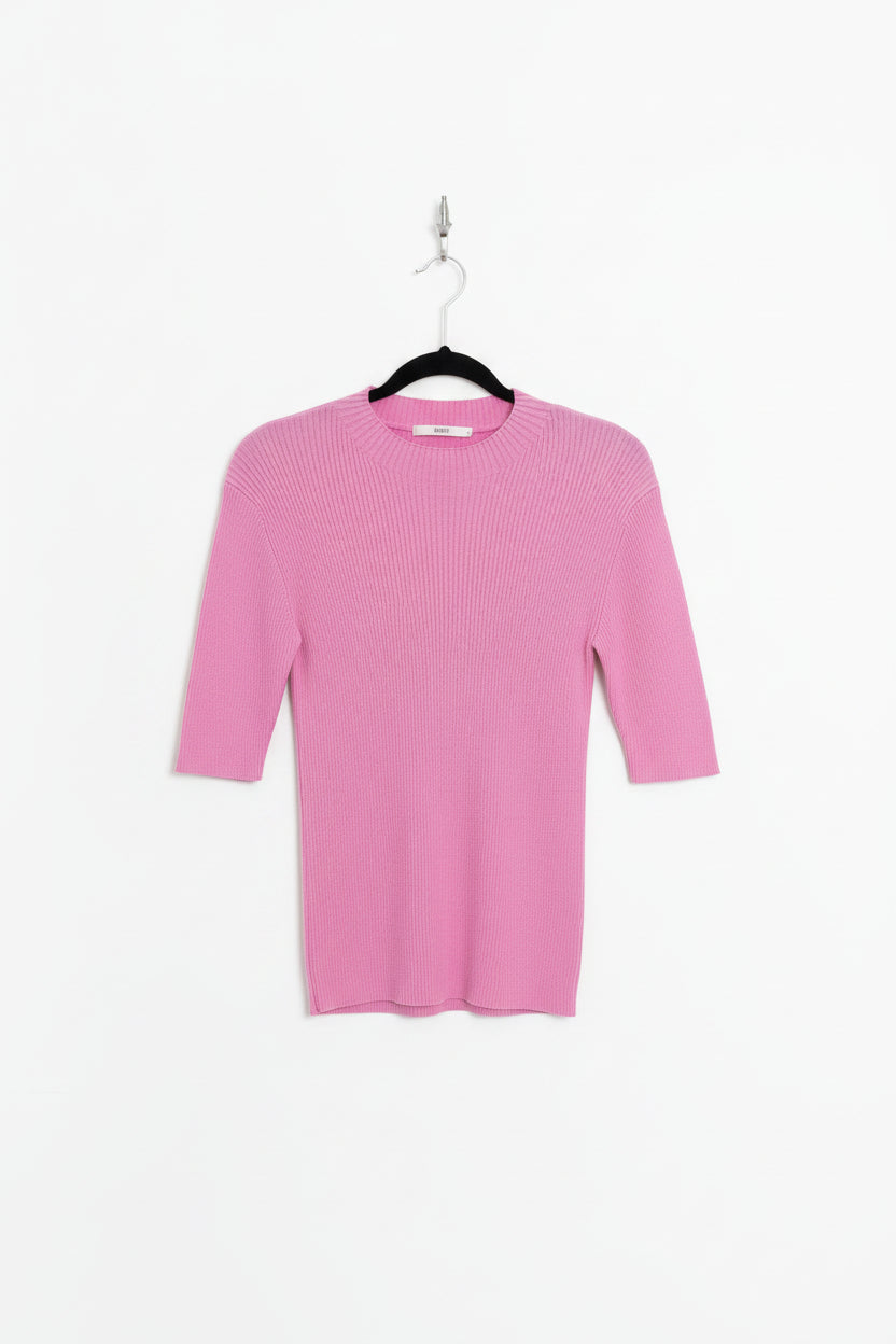 Ruby - Pink ribbed top - Size 12