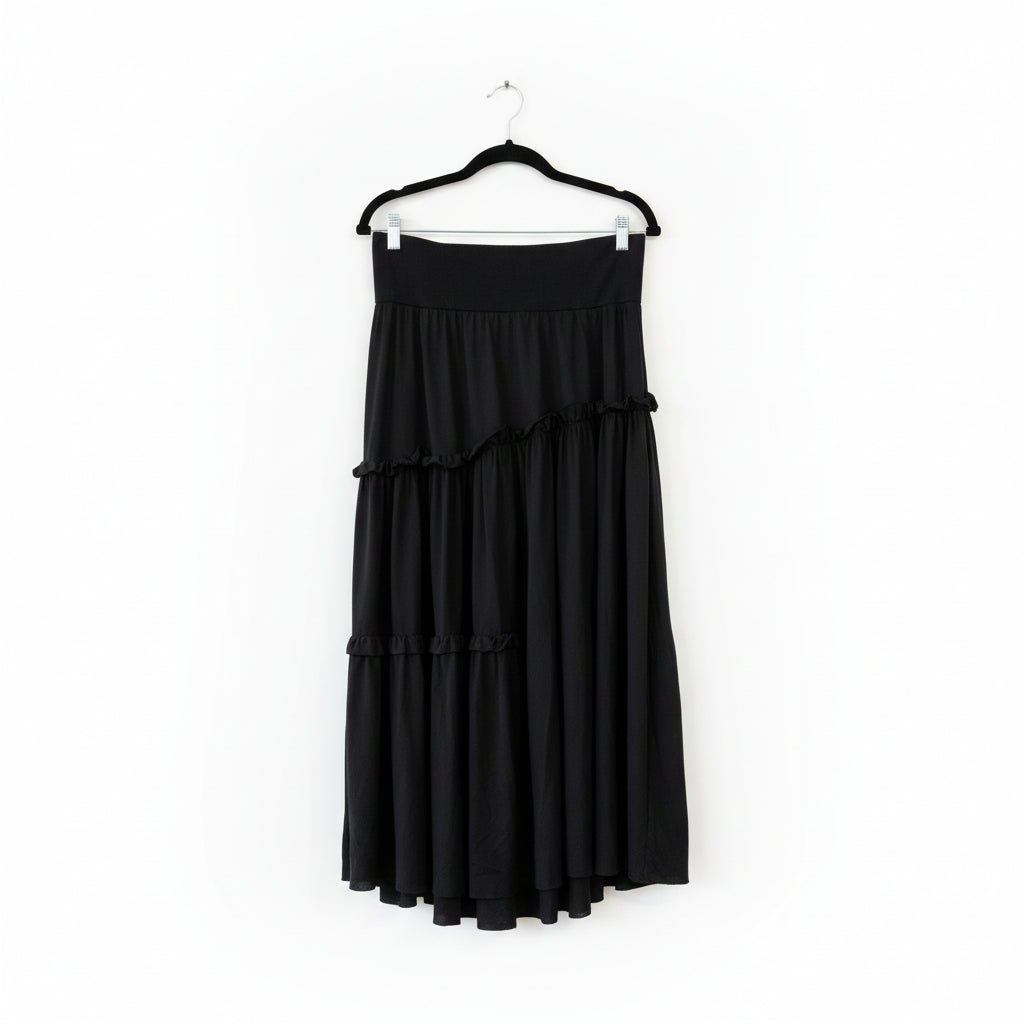 Moochi - Cotton tiered maxi skirt - Size M