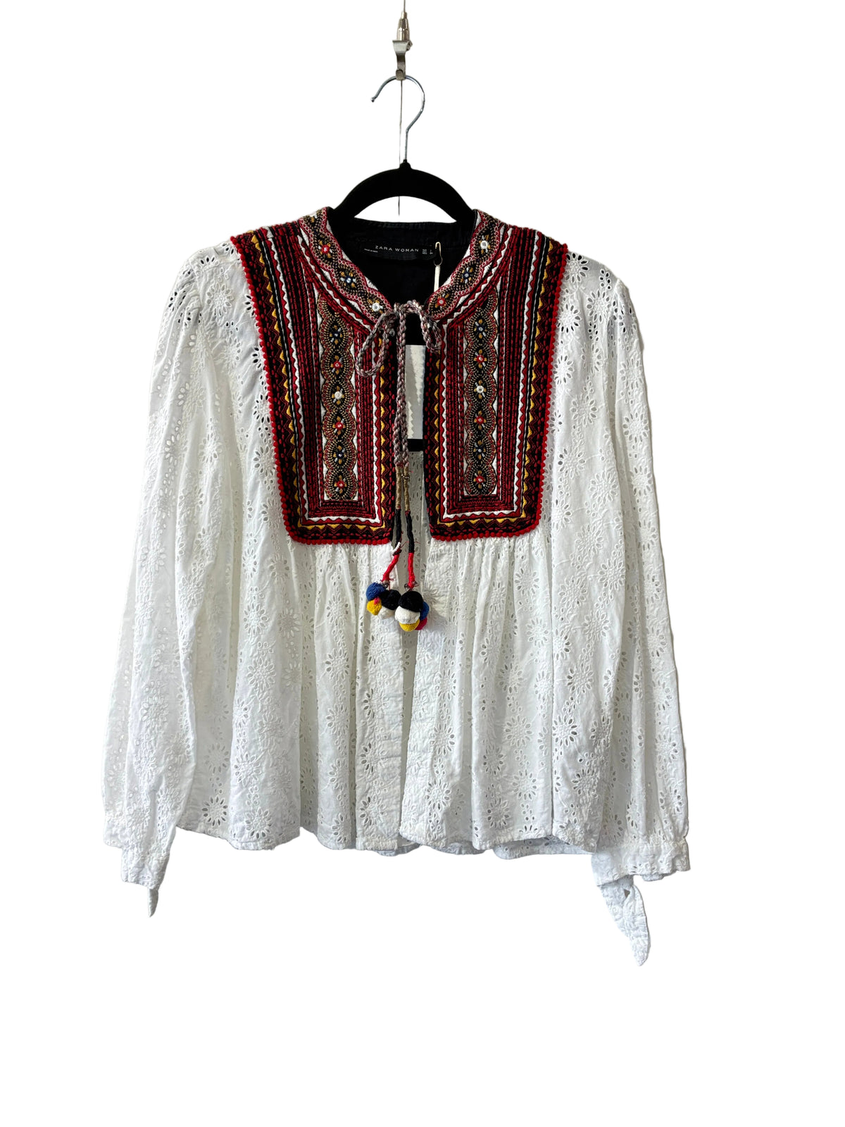 Zara - Boho peasant top - Size L