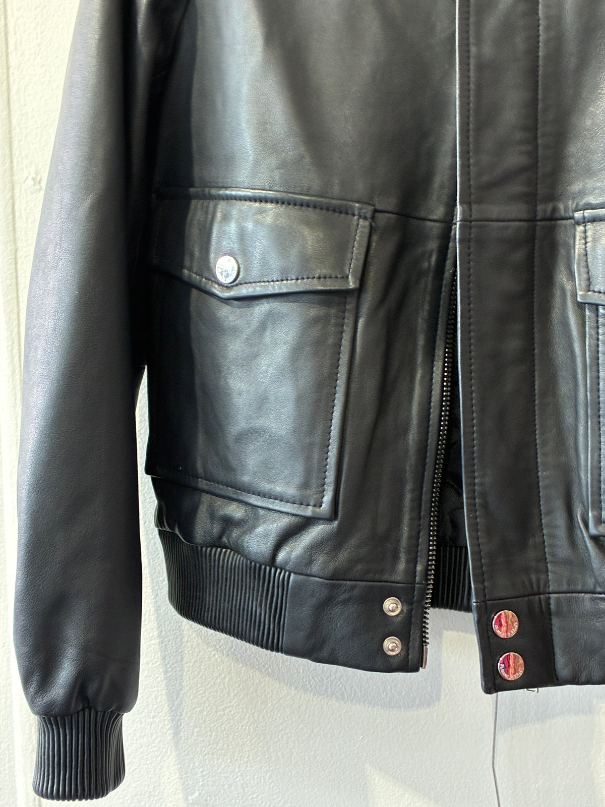 Claudie Pierlot - Buttery soft leather bomber jacket - Size 34