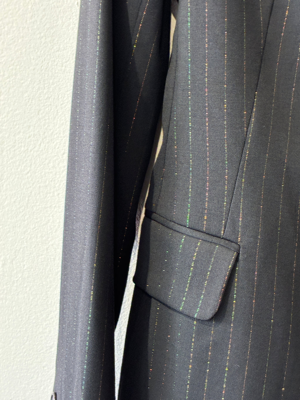 French Connection - Wool rainbow pinstripe blazer - Size 8