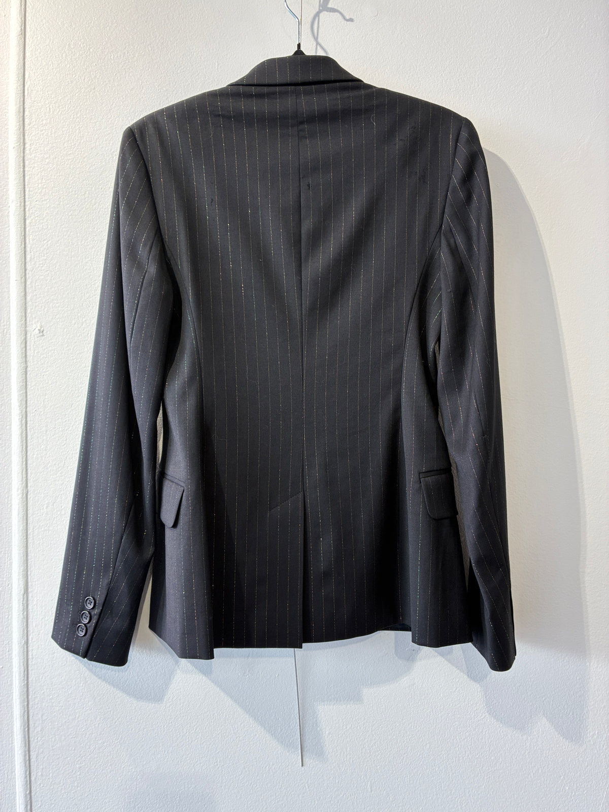 French Connection - Wool rainbow pinstripe blazer - Size 8