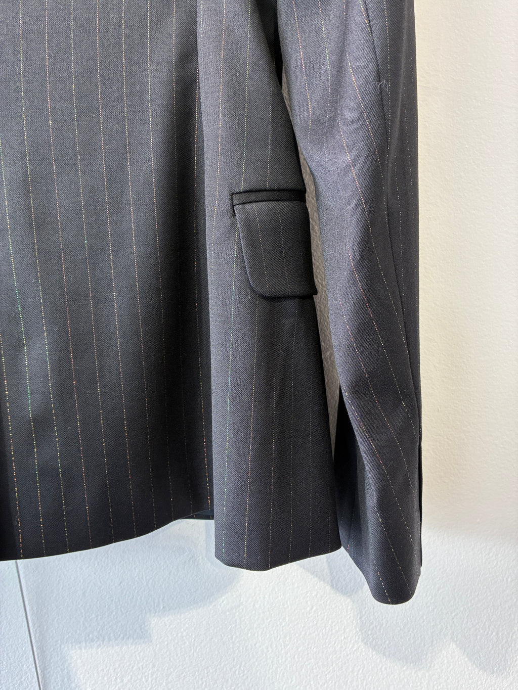 French Connection - Wool rainbow pinstripe blazer - Size 8