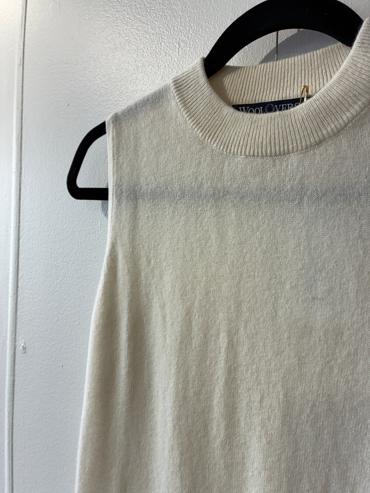 Woolover - Cashmere merino cream top - Size S