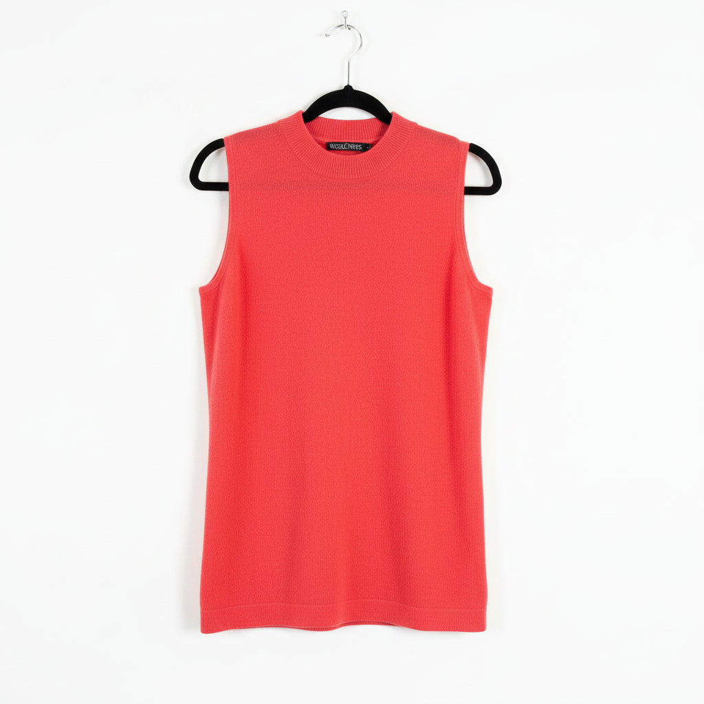 Woolover - Cashmere merino red tank top - Size S