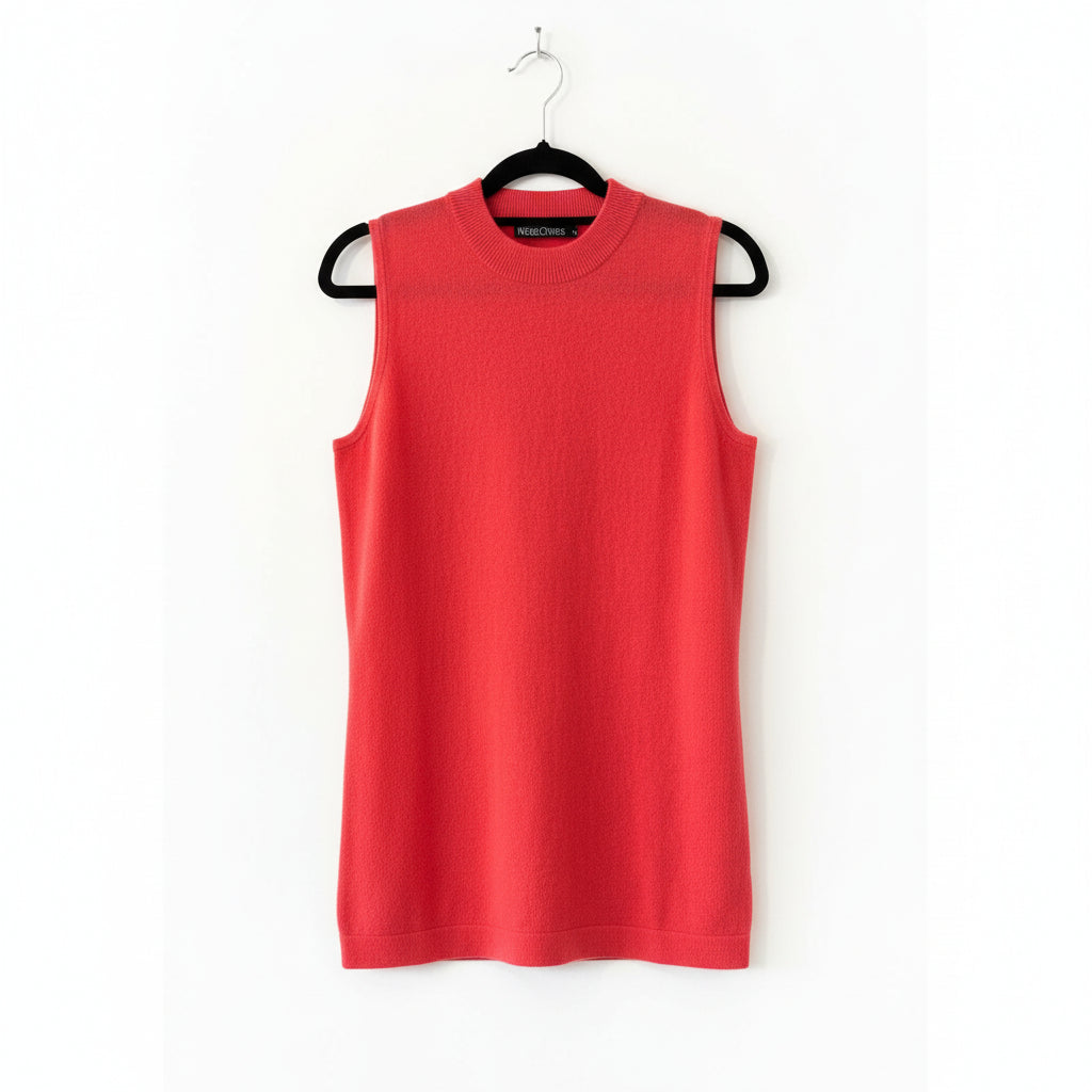 Woolover - Cashmere merino coral top - Size S