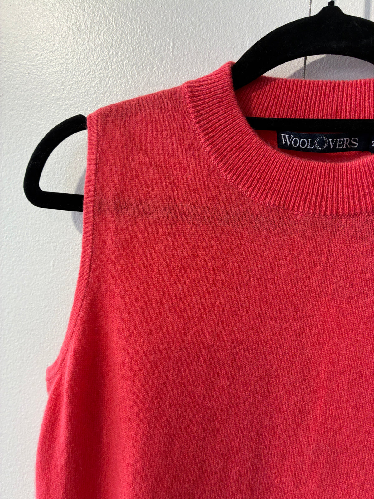 Woolover - Cashmere merino coral top - Size S
