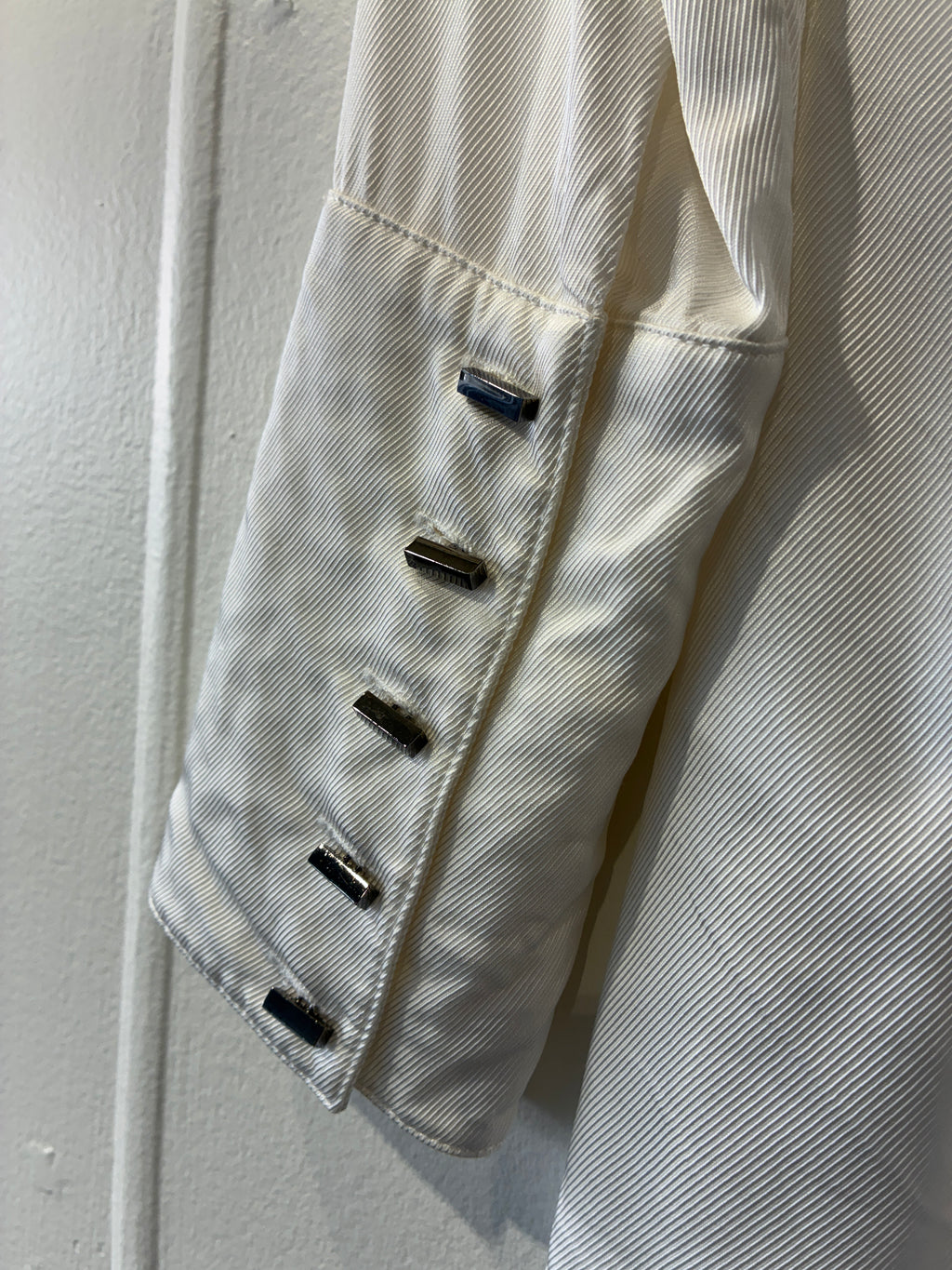 French Freddie - White black trim "Alice" shirt - Size 12