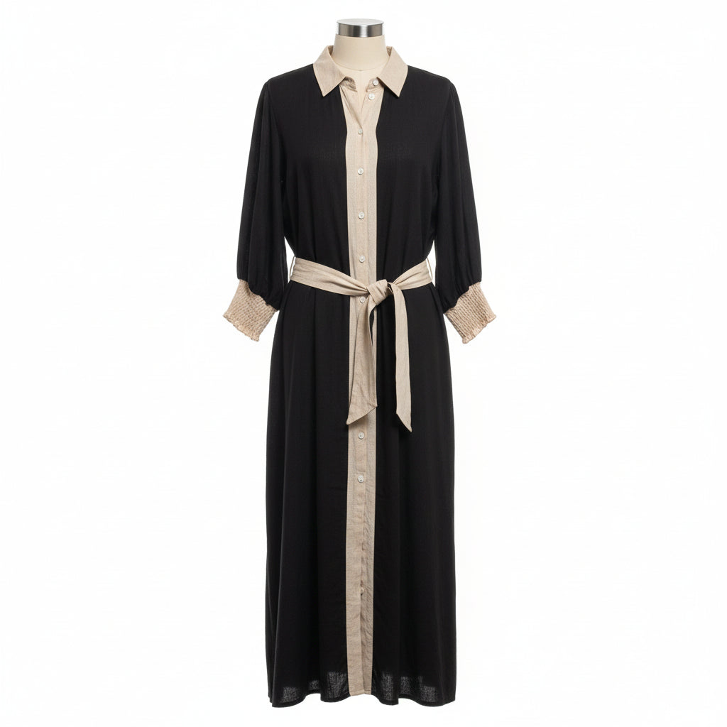 Sadie & Sun - Linen blend shirt dress - Size 3XL