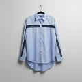 French Freddie - Blue/black mesh trim shirt - Size 10