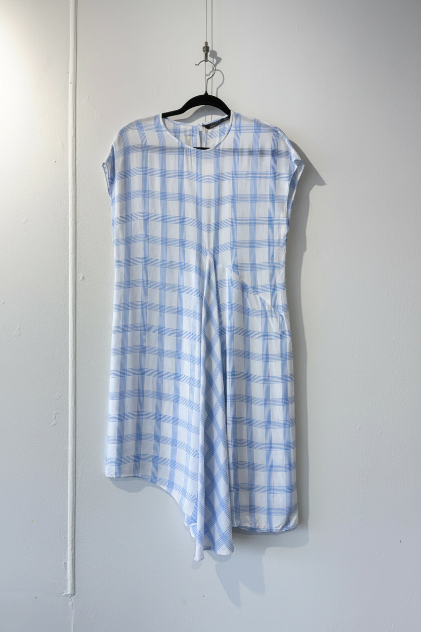 Zara - Check asymmetrical dress - Size M