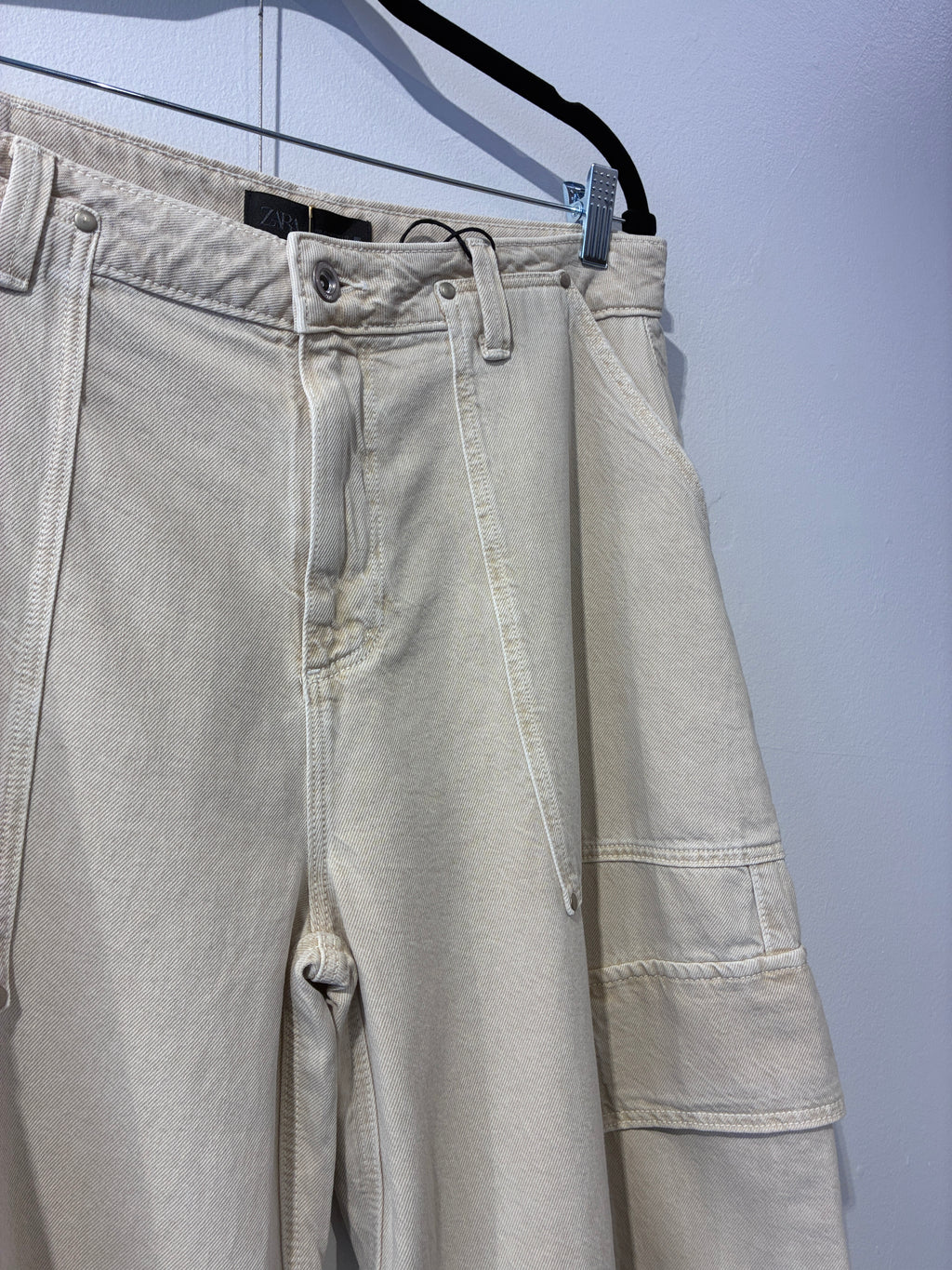 Zara - Flowing oversize cargo pants - Size 14