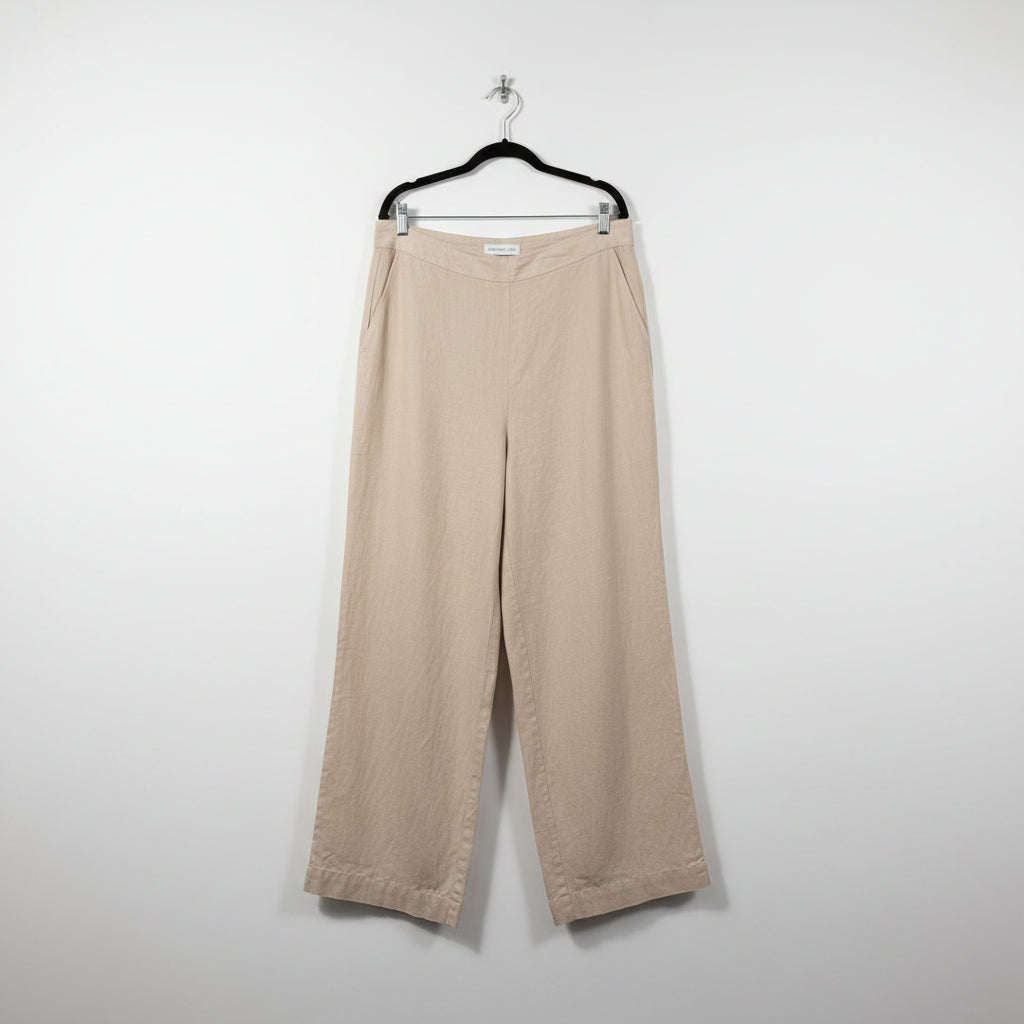 Assembly Label - Linen wide leg pants - Size 14