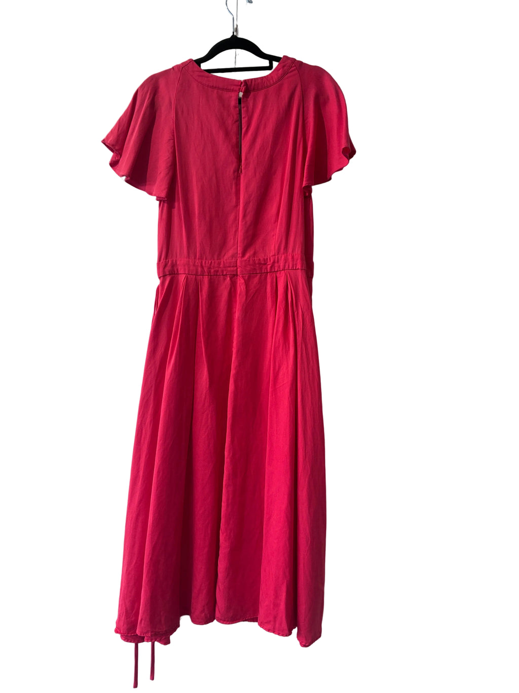 Oliver Bonas - Red linen blend maxi dress - Size 12