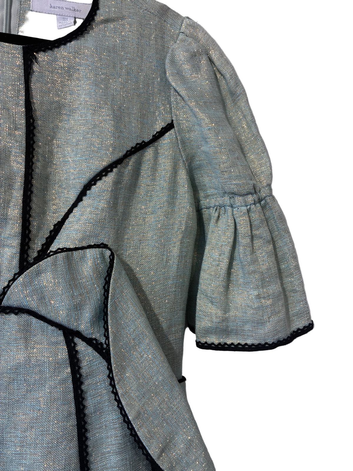 Karen Walker -Vintage metallic mini dress - Size S