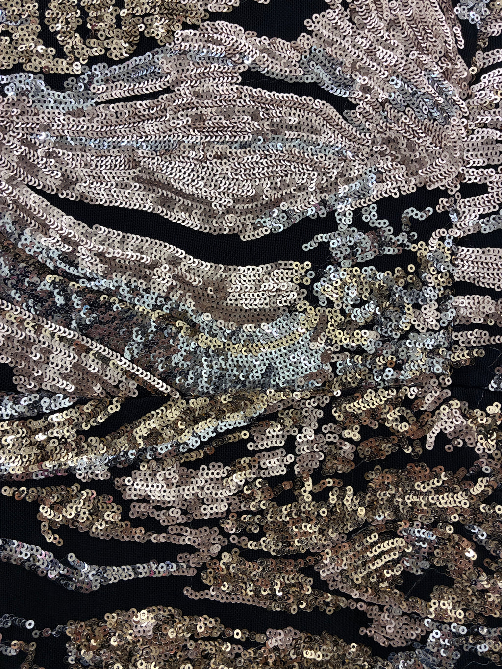 Hailwood - Black/gold sequin dress - Size 12