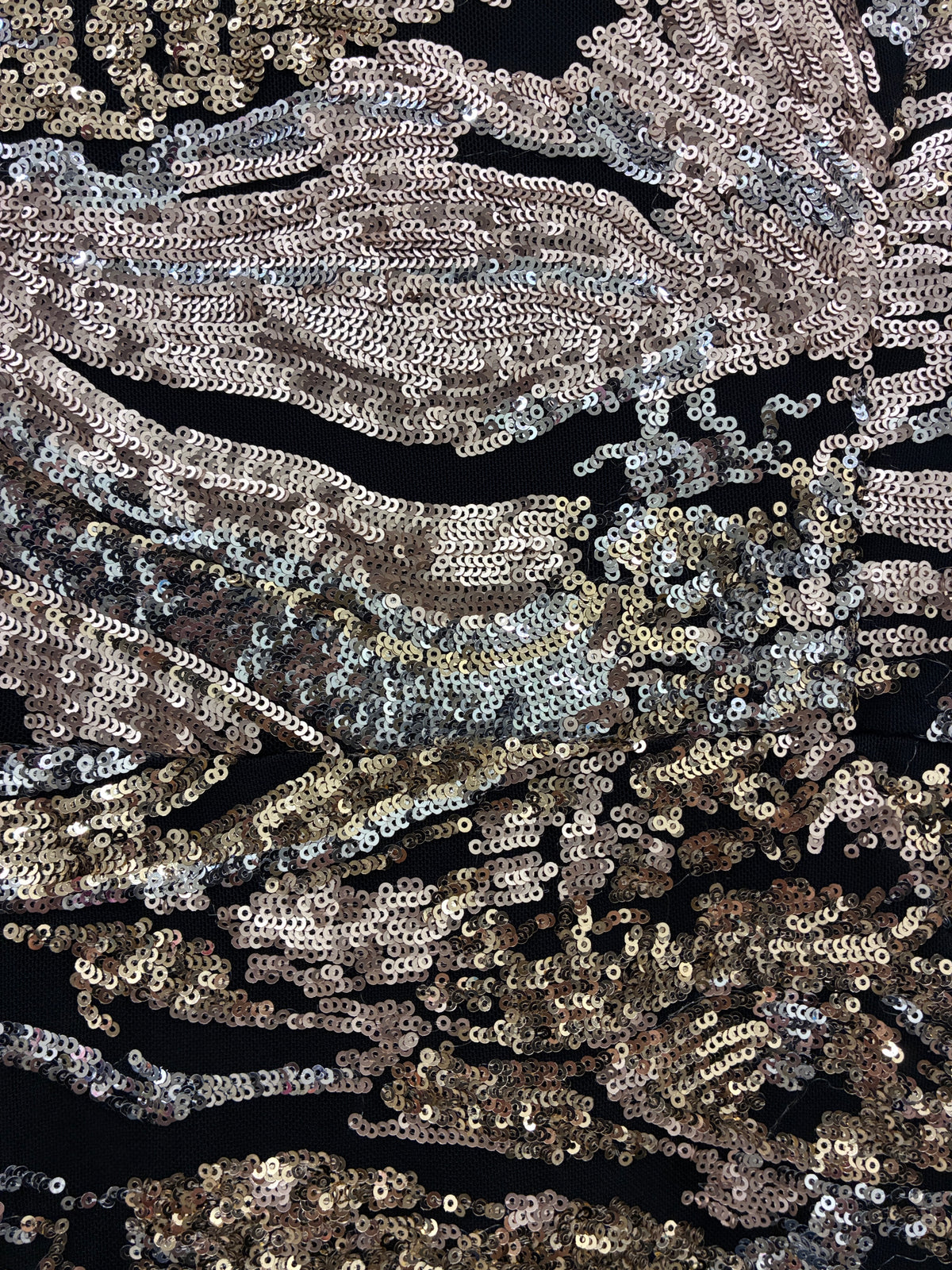 Hailwood - Black/gold sequin dress - Size 12
