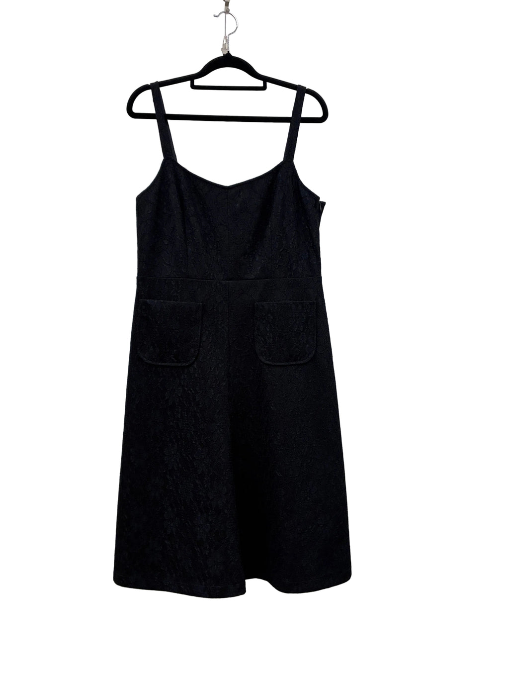 Kate Sylvester - Black lace pocket front dress - Size M