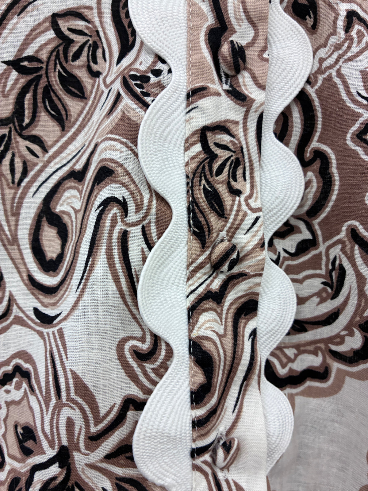 Decjuba - Paisley linen/cotton shirt - Size 8