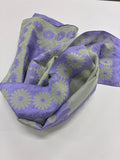 Jill Stuart - silk purple floral scarf - OS