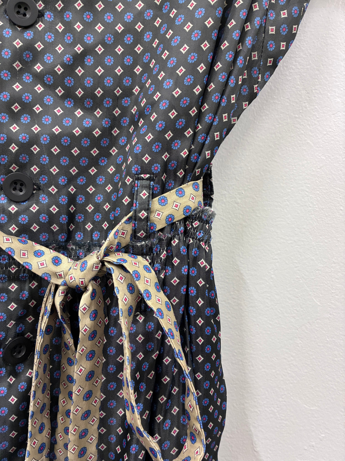 Nom*D - Silky belted shirt dress - Size 14