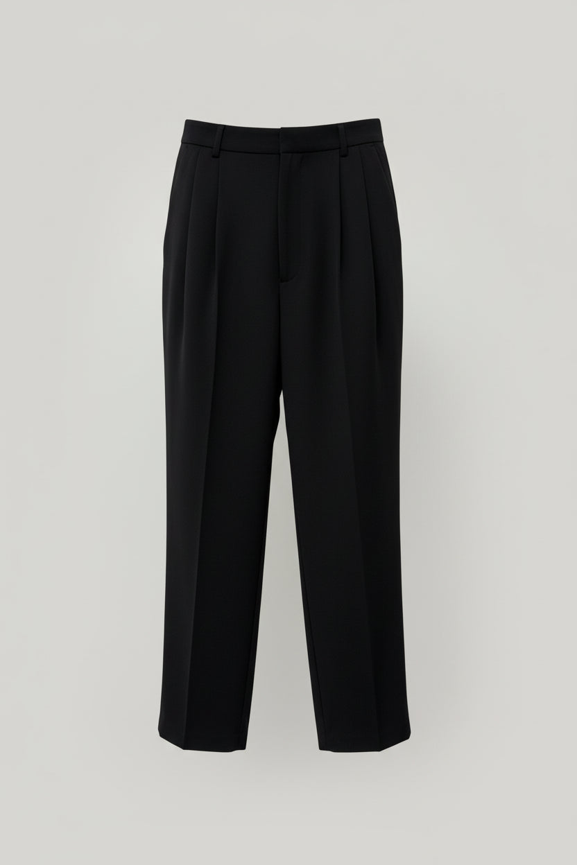 Knuefermann - Black tailored men's style pants - Size 8