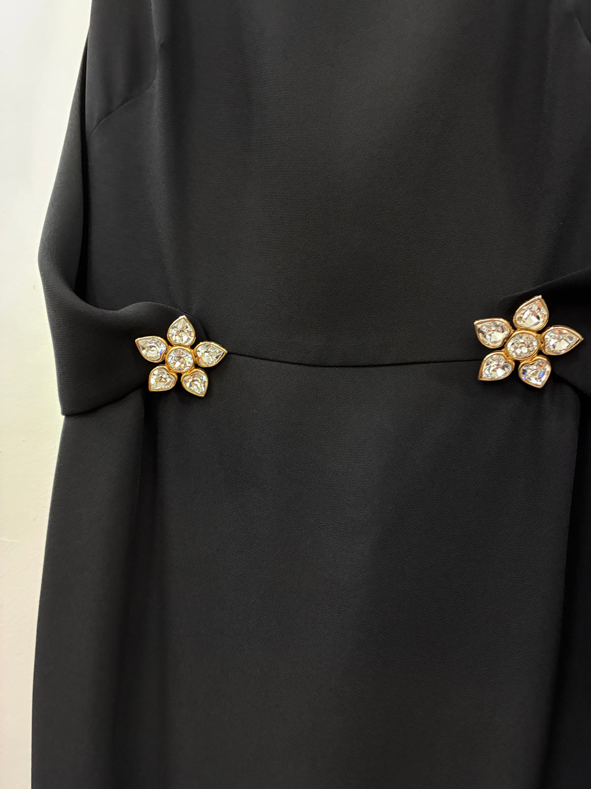 Lisa Ho - tailored black shift dress - Size 10