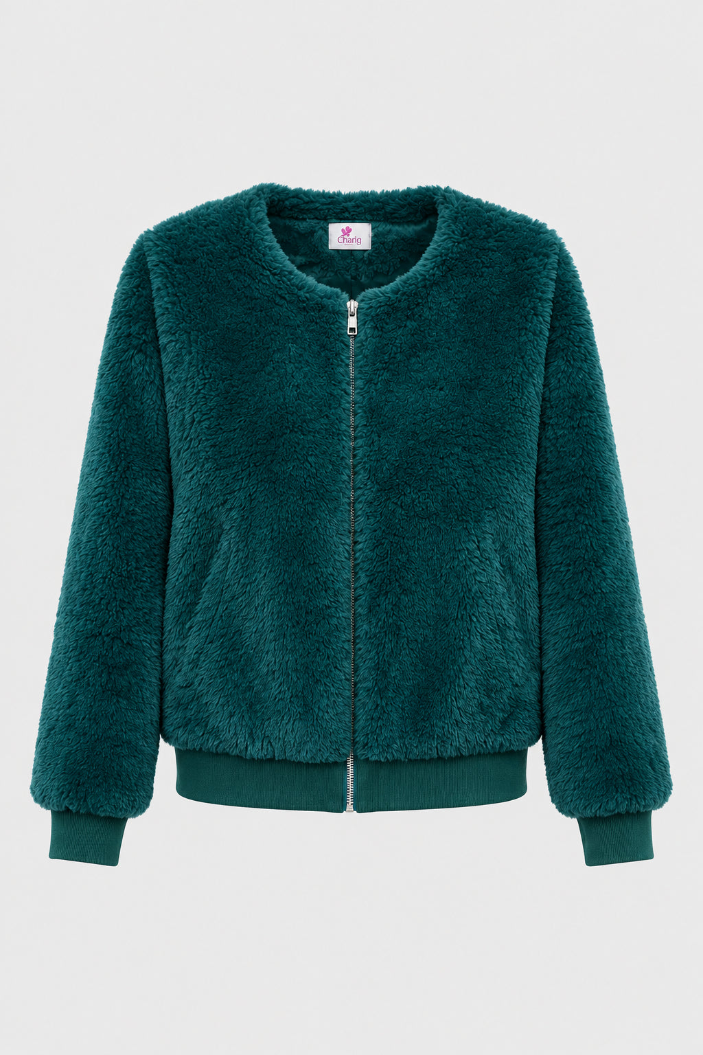 Charlo - Faux fur bomber jacket - Size 8
