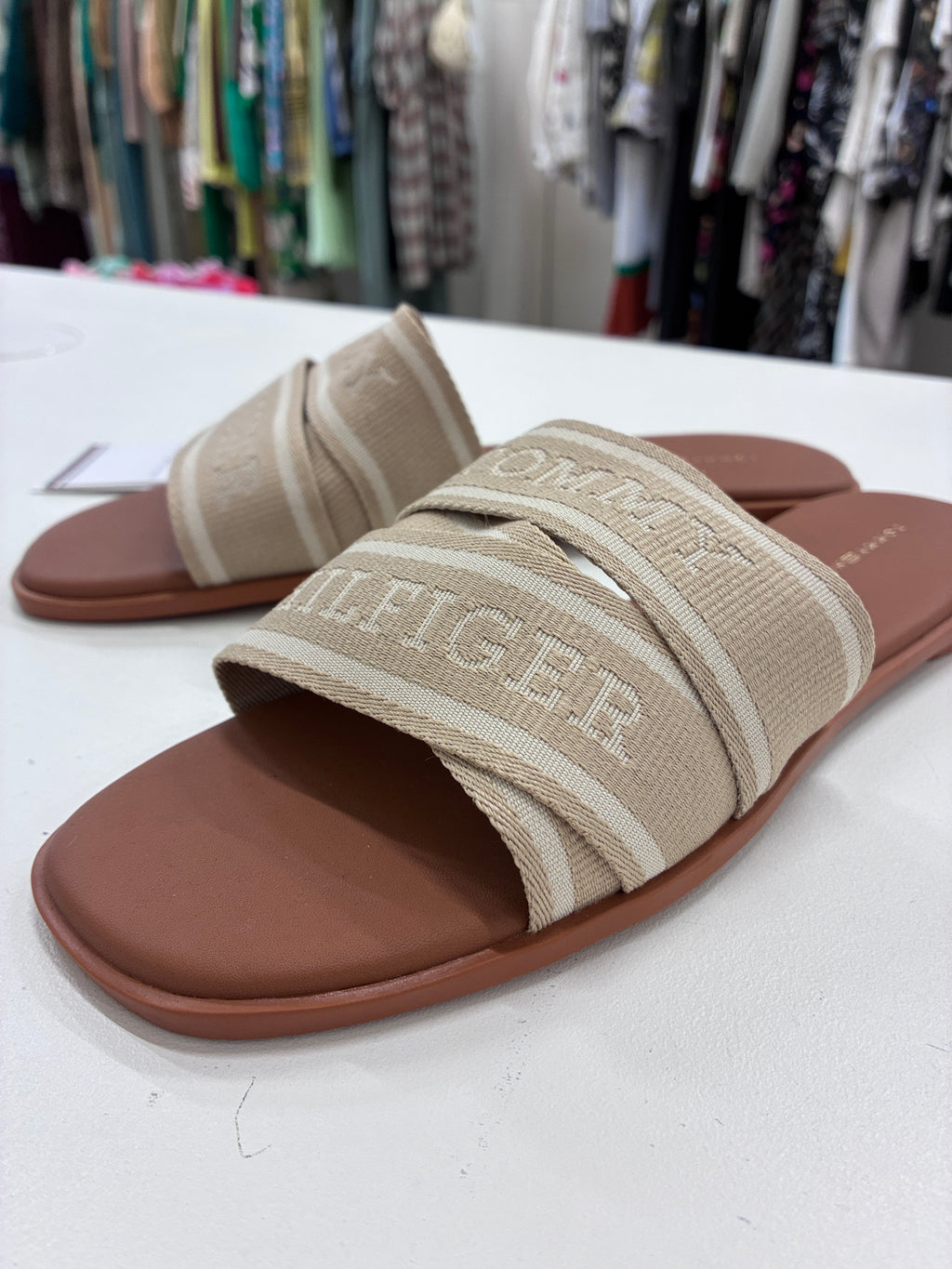 Tommy Hilfiger - Woven logo mules - Size 39