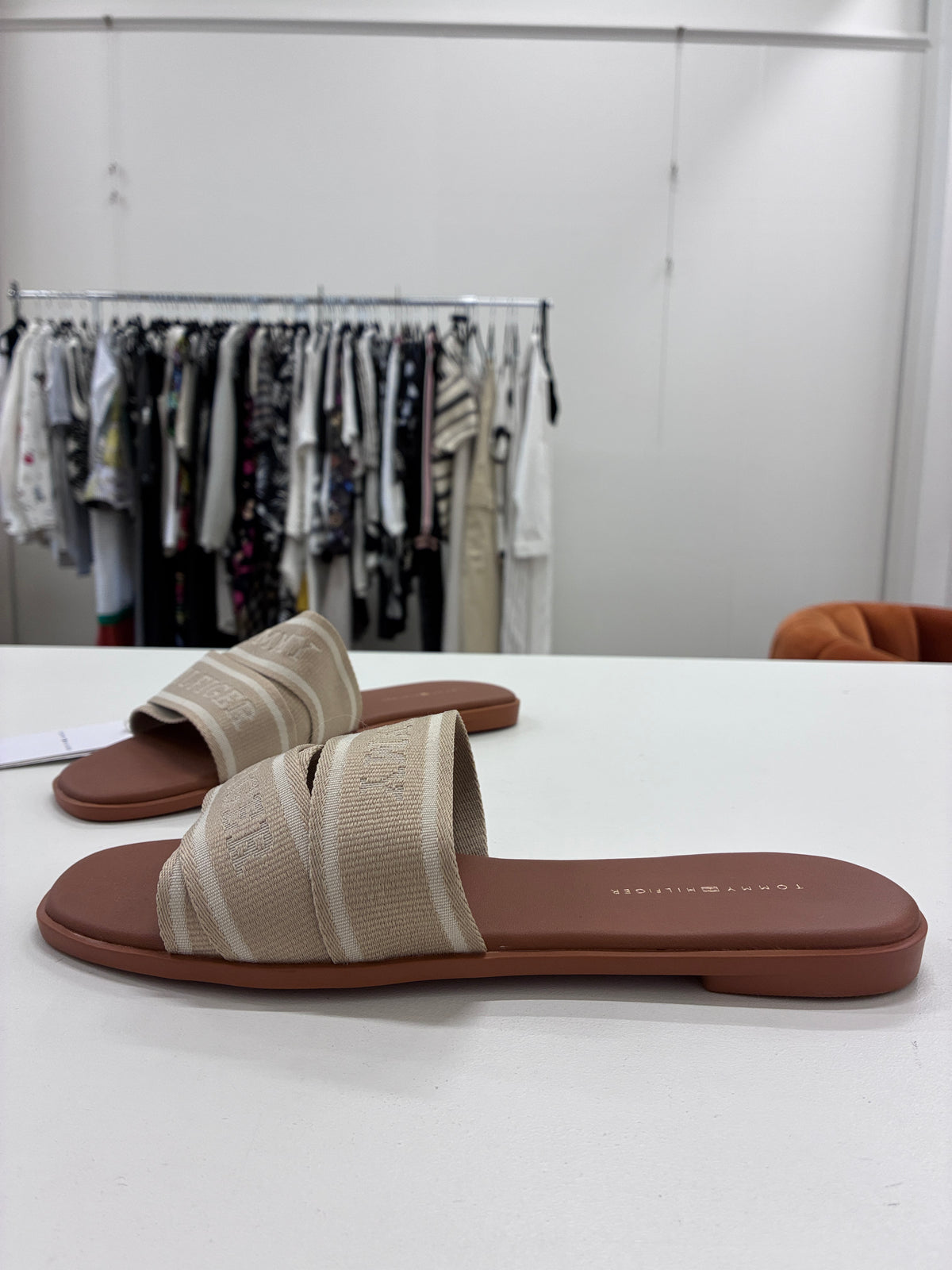 Tommy Hilfiger - Woven logo mules - Size 39
