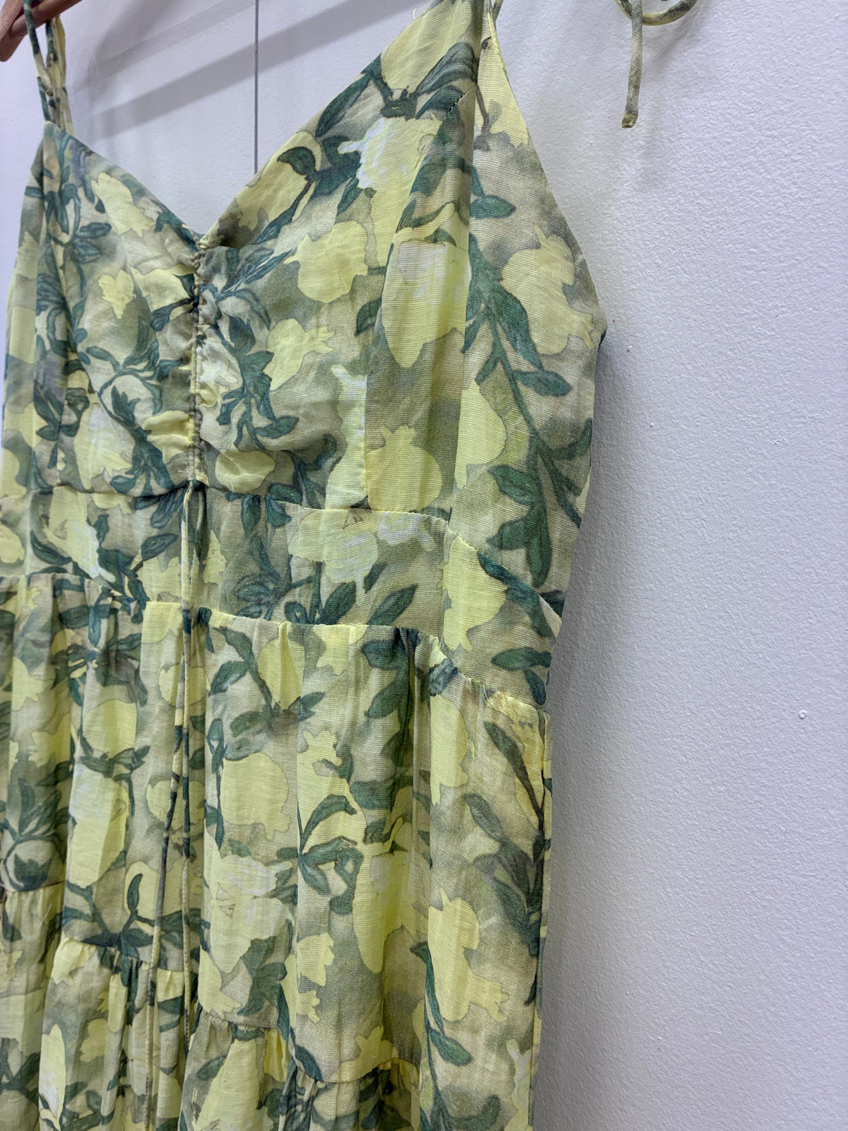 Ivy & Jack - Green floral maxi dress - Size 12