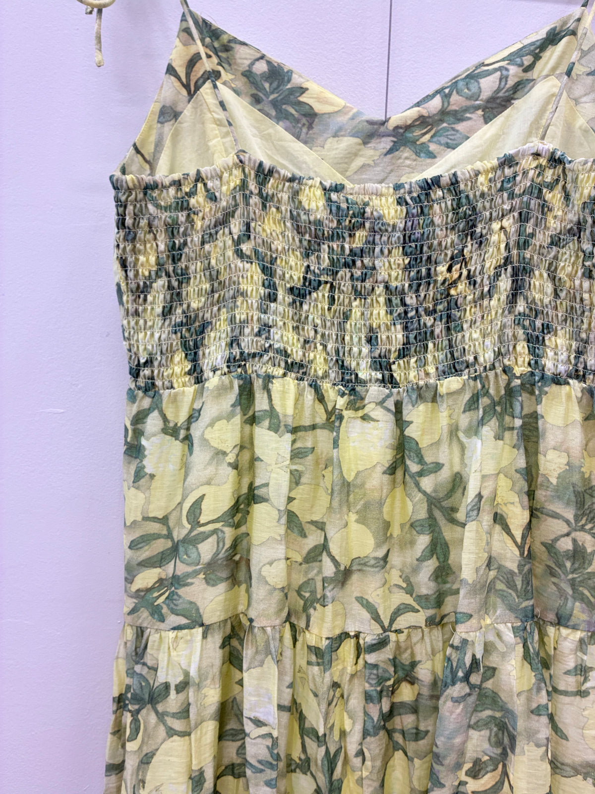 Ivy & Jack - Green floral maxi dress - Size 12