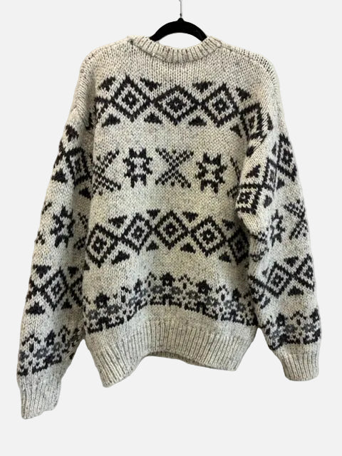 Casual Club Vintage Wool Blend Aztec Jersey Size L