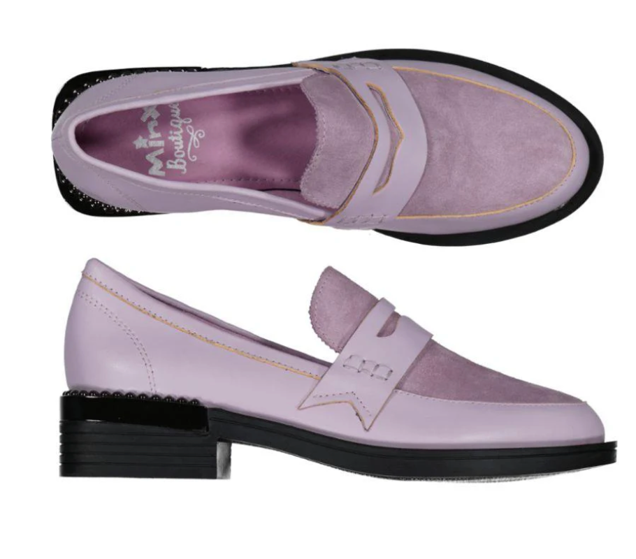 Minx Lilac Loafers - Size 38