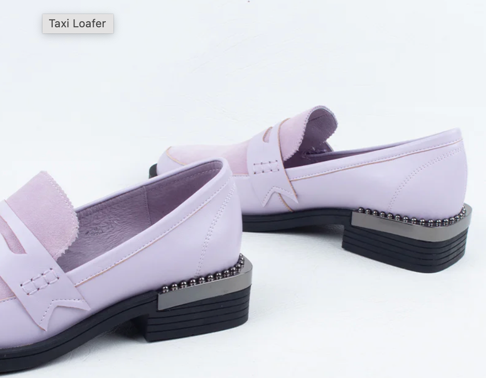 Minx Lilac Loafers - Size 38