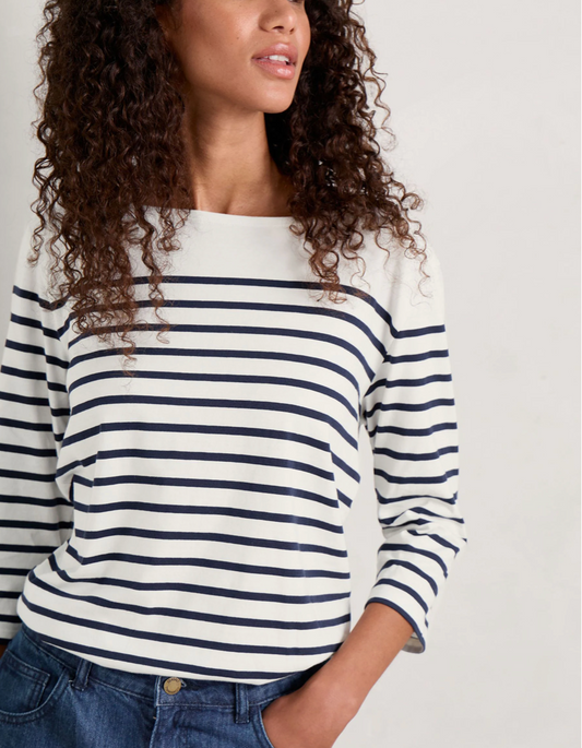 Seasalt Cornwall Striped Top - Size 24