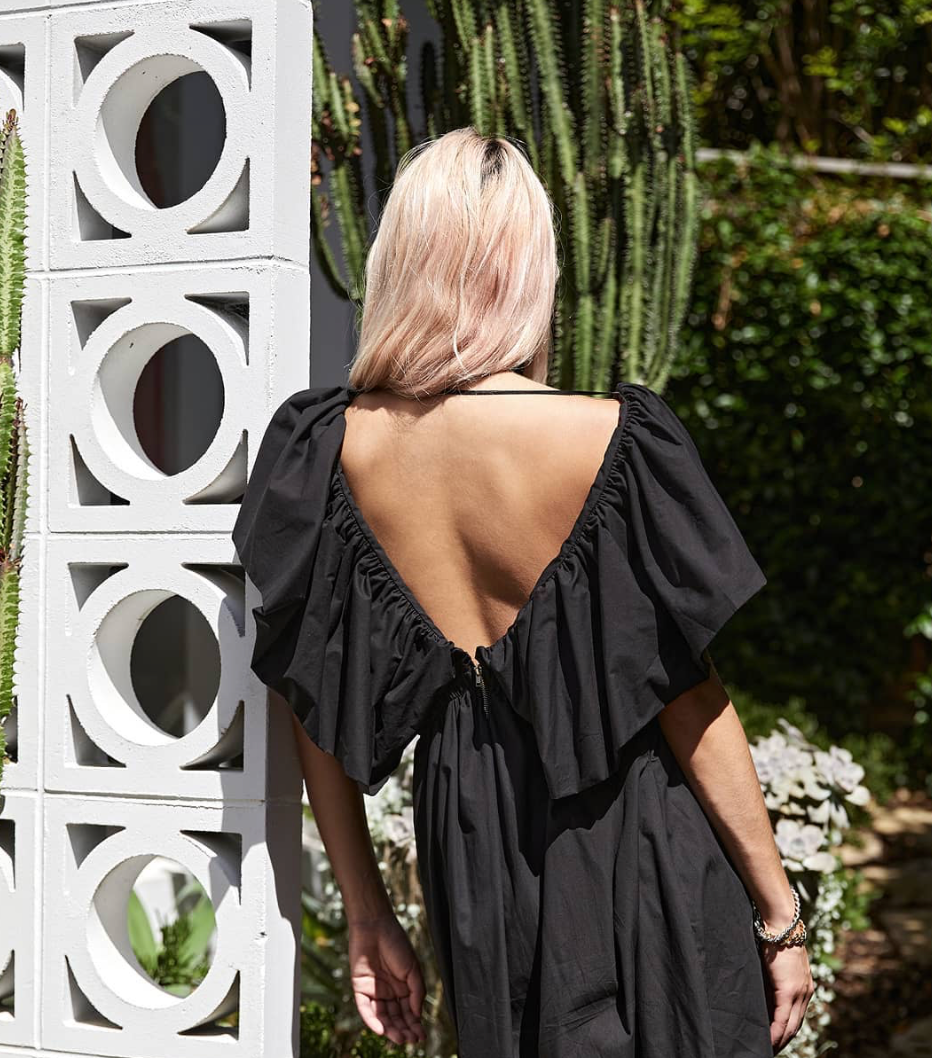 Pfeiffer - Lido ruffle cut out maxi dress - Size M