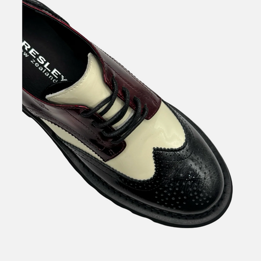 Bresley Slant Leather Brogues - Size 39