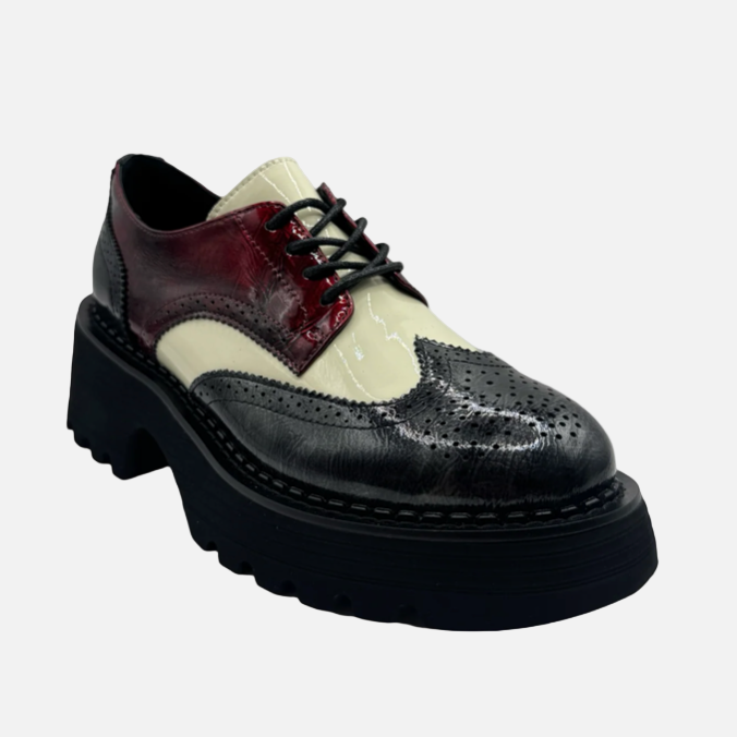 Bresley Slant Leather Brogues - Size 39