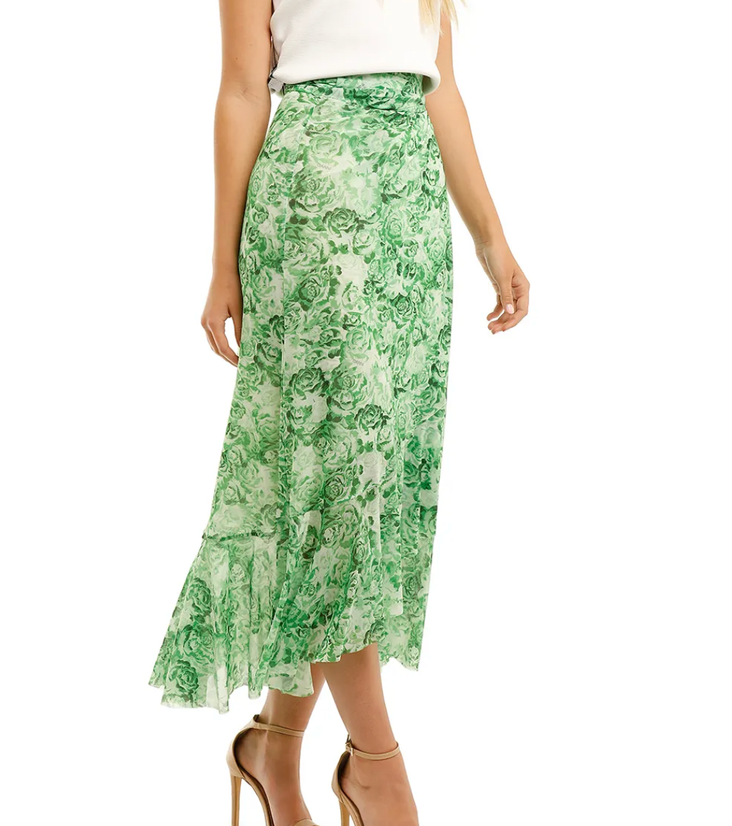Ganni - Mesh wrap skirt - Size 34