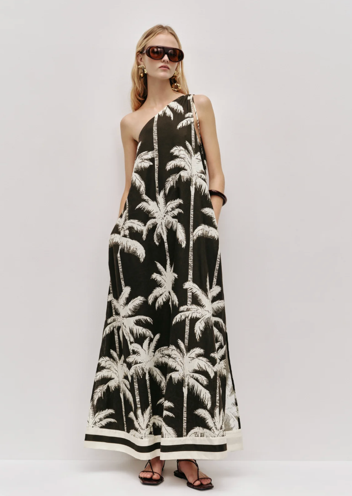 AJE - Tansia one shoulder dress - Size 8