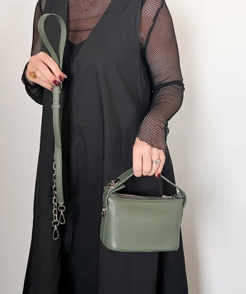 Minx - Green leather bag - OS