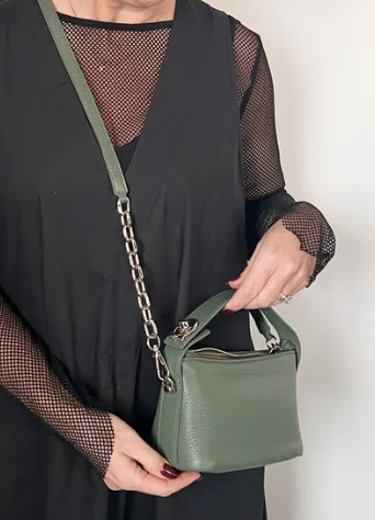 Minx - Green leather bag - OS
