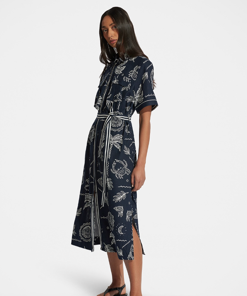 Decjuba - Madison midi shirt dress - Size 10