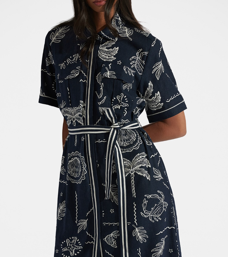 Decjuba - Madison midi shirt dress - Size 10