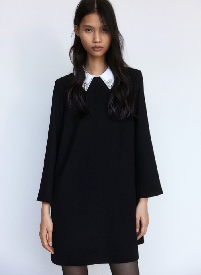 H&M - Mini dress with crystal collar - Size S