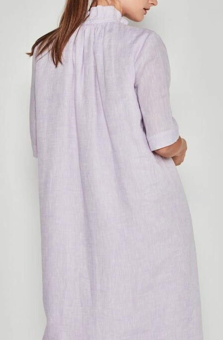 Juliette Hogan - Lilac Daisy linen dress - Size 12