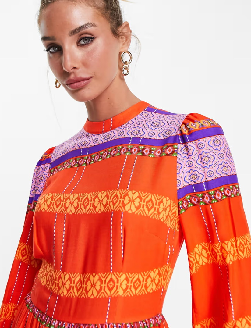 Never Fully Dressed - Aztec print dress - Size 8